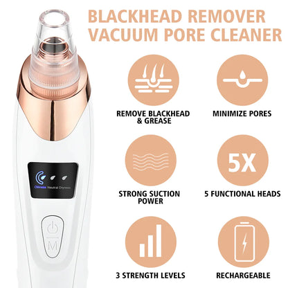 Electric Blackhead Remover Vacuum Acne Cleaner