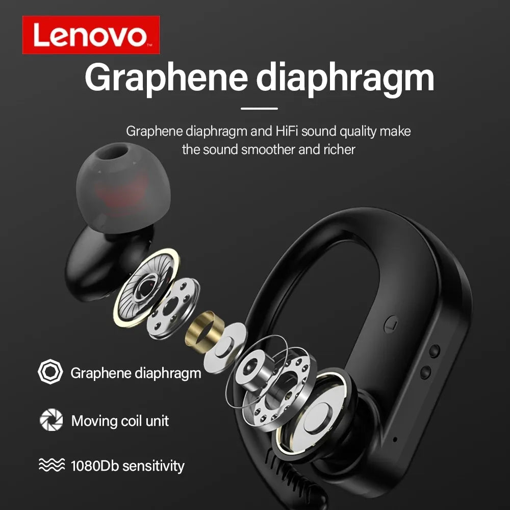 Original Lenovo LP7 TWS Wireless Headphones Bluetooth Earphones Waterproof Headsets Reduce Noise HiFi MusicEarbuds Life With MIC