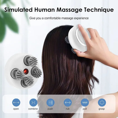 Electric Multi Claw Head Massager