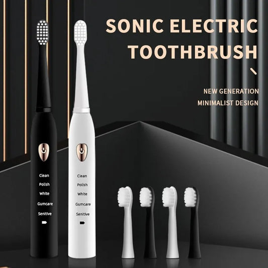 5-gear Mode USB Charging IPX7 Waterproof Acoustic Electric Toothbrush