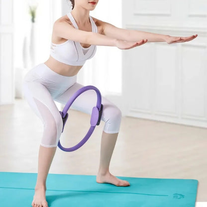 Yoga Fitness Ring Circle Pilates Women Girl Exercise Home Resistance Elasticity Yoga Gym Workout Pilates Ring Circle