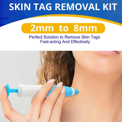 2 In1 Painless Auto Skin Tag Mole Wart Removal Kit Cleaning Tools Face Skin Care Body Wart Dot Treatments Remover Beauty Health