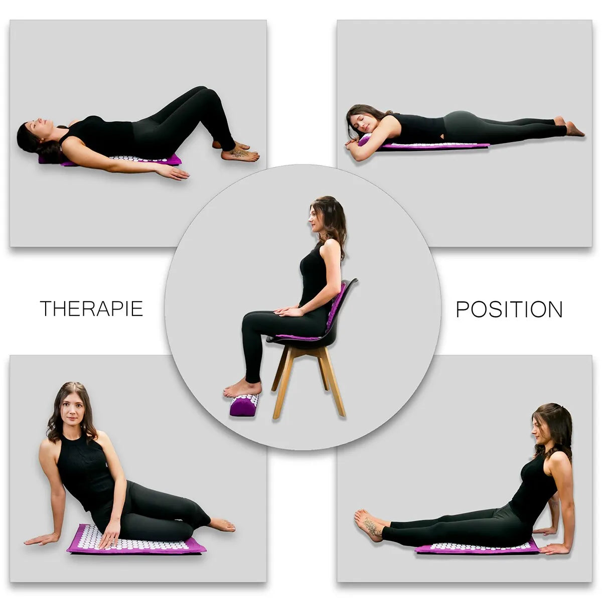 Yoga Massage Mat Acupressure Relieve Stress Back Cushion Massage