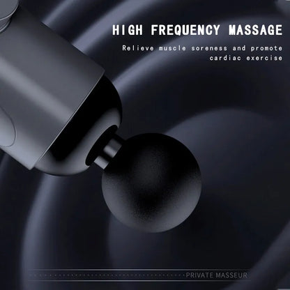 Fascial Massage Gun Muscle Relaxation Vibration Machine Neck Back Leg Compression Massager Portable Fitness Device